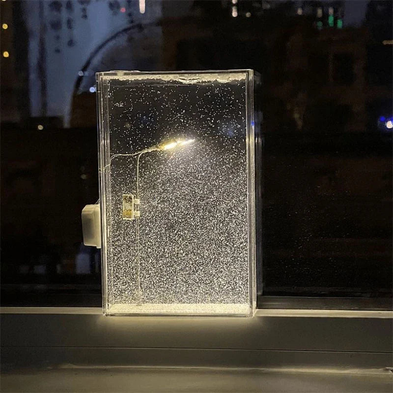Bordslampa med vintertema 7