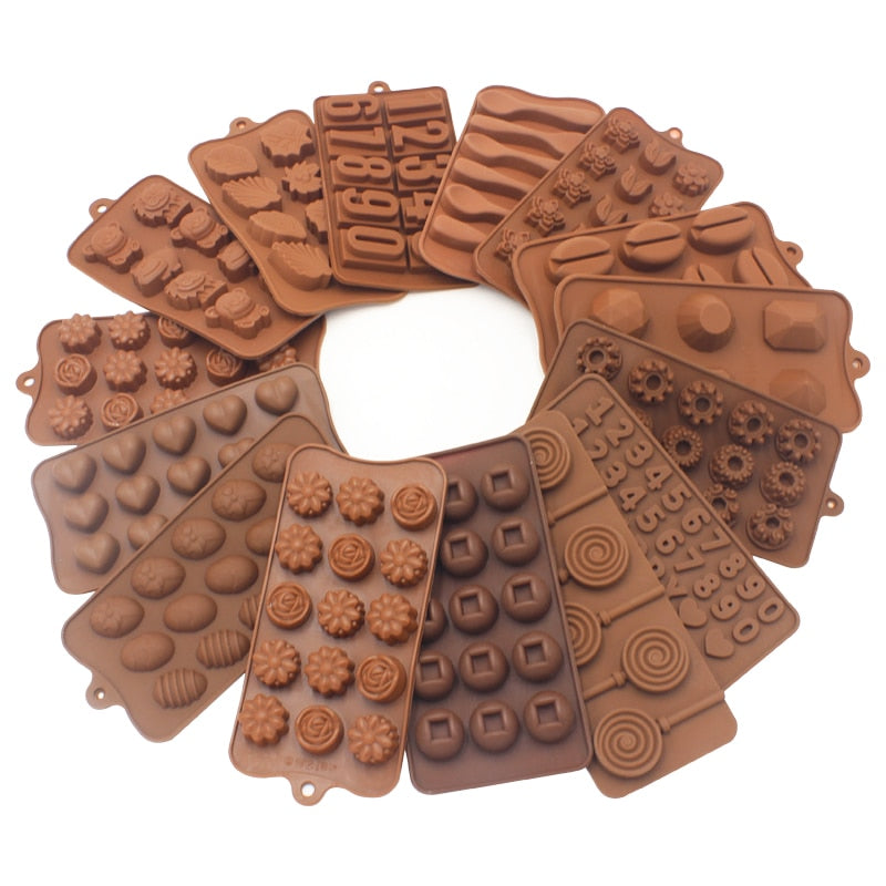 Chokladform Hjärta Blomma Silikon 1