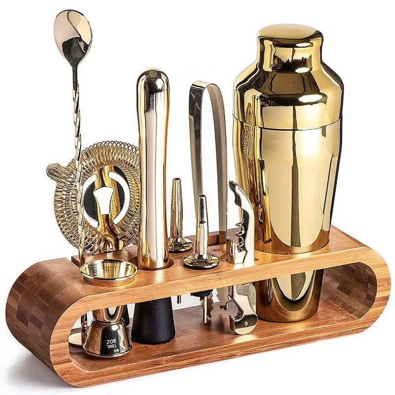 Cocktailset för Mixologi - 10-delat Set i Rostfritt Stål 10