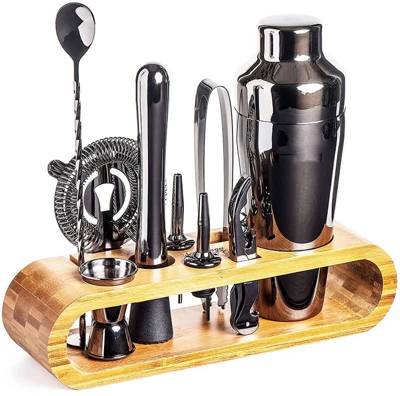 Cocktailset för Mixologi - 10-delat Set i Rostfritt Stål 9
