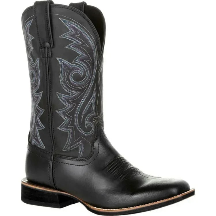 Cowboy läderstövlar för män 1