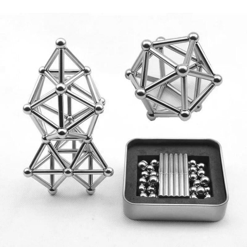 DIY Magnetiska Kulor och Stav Set för Kreativitet 5