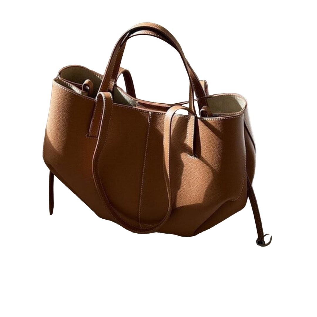 Dam Axelväska Vintage Stil Rymlig Axelremsväska 0