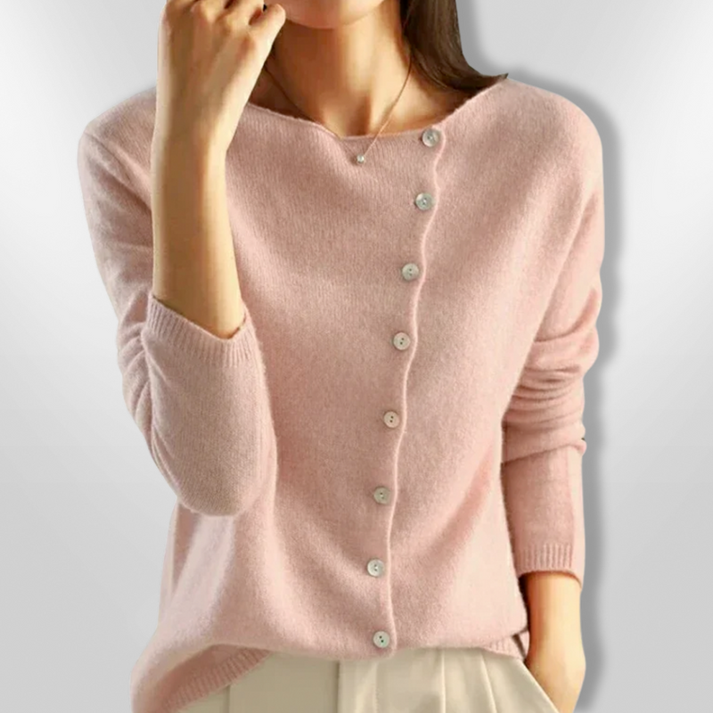 Dam Cardigan Öppen Stil i Cashmere 1