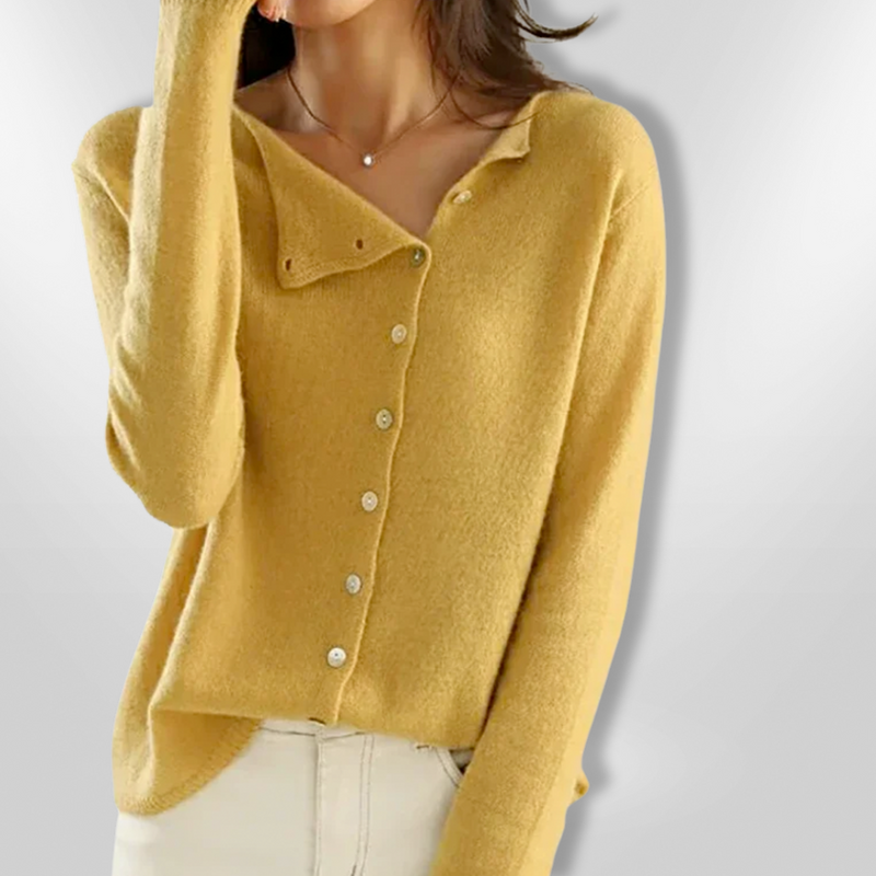 Dam Cardigan Öppen Stil i Cashmere 2