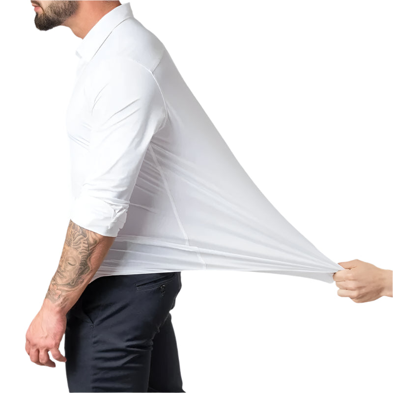 Dam Chemise Business Elastisk Stil 0