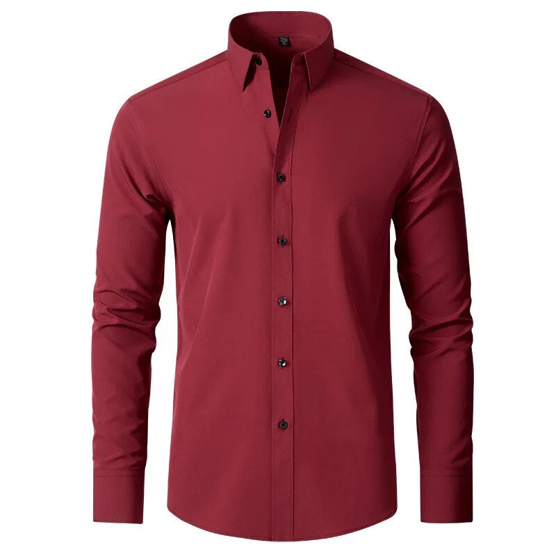 Dam Chemise Business Elastisk Stil 5