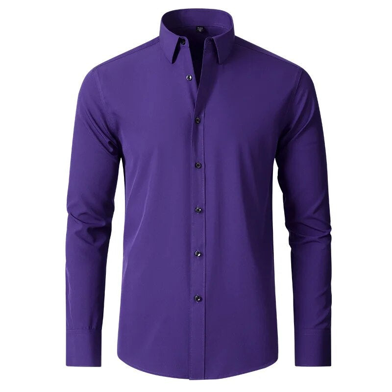 Dam Chemise Business Elastisk Stil 7