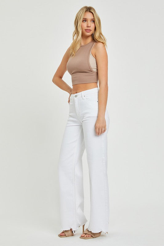 Dam Jeans Hög Midja Vida 100% Bomull 4