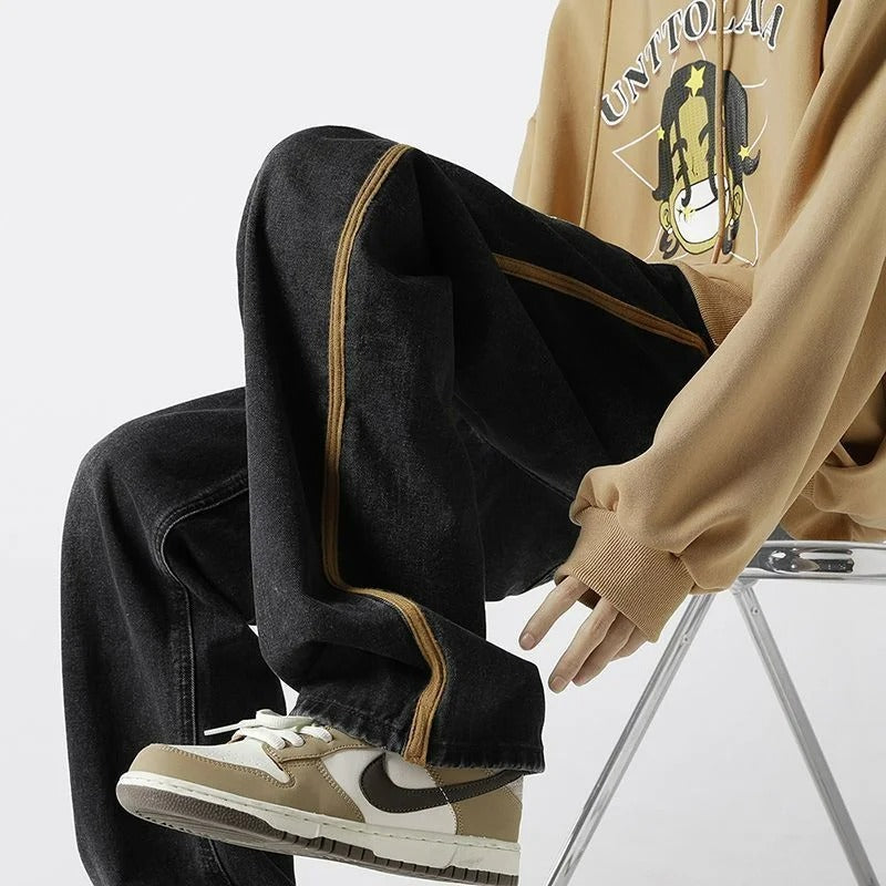 Dam Jeans Oversized Stil Mjuk Denim 2