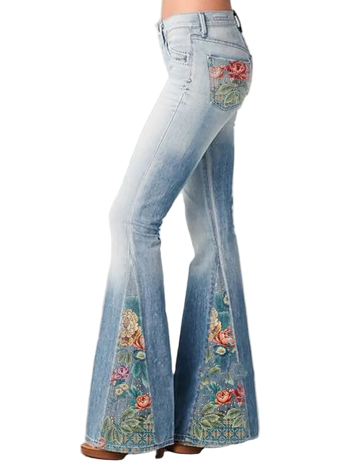 Dam Jeans Utsvängda Luna Blommönster 0