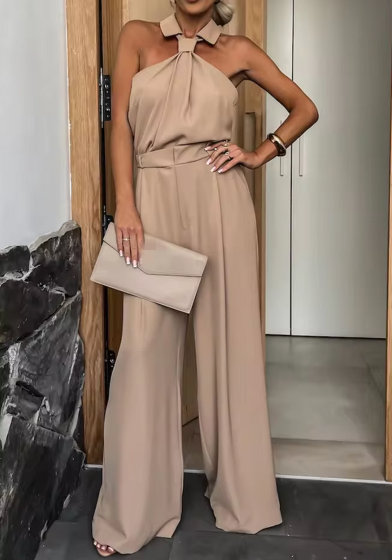 Dam Jumpsuit Hög Hals Bred Ben 2