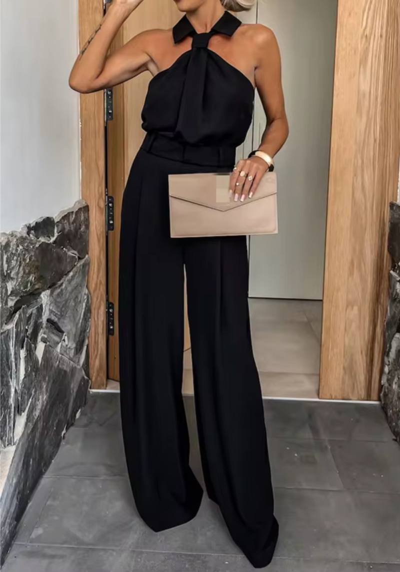 Dam Jumpsuit Hög Hals Bred Ben 4
