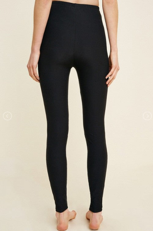 Dam Leggings med Spetsutskärningar i Borstad Material 2