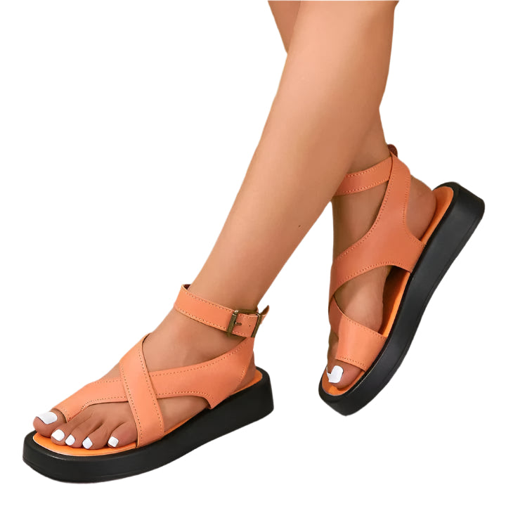 Dam Sandaler Gladiator Stil Tjock Sula 0