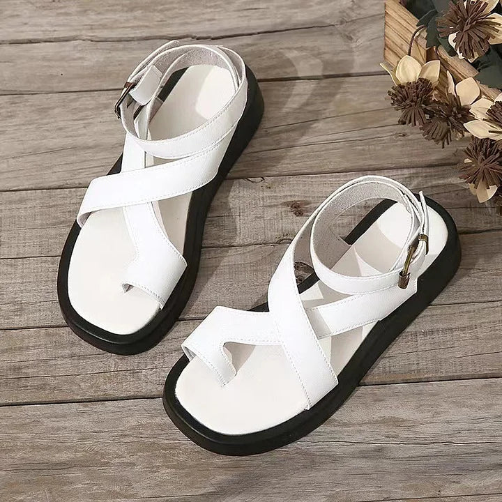 Dam Sandaler Gladiator Stil Tjock Sula 3