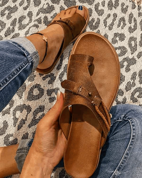Dam Sandaler Komfort Design med Justerbara Remmar 0