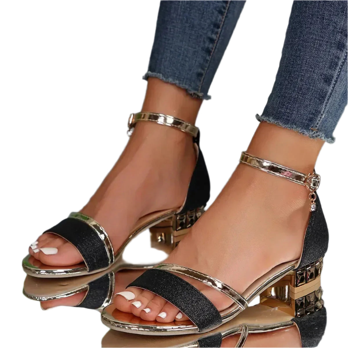 Dam Sandaler med Ergonomisk Design och Justerbar Stängning 0