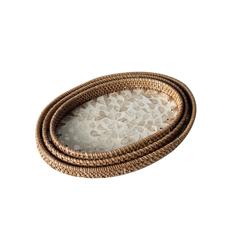 Dam Serveringstallrik Set Handvävd Design 6