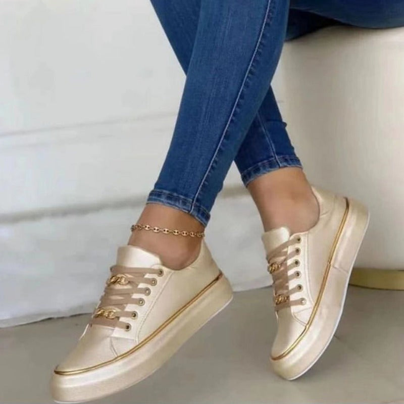 Dam Sneakers Stödjande Design Andningsbart Tyg 2