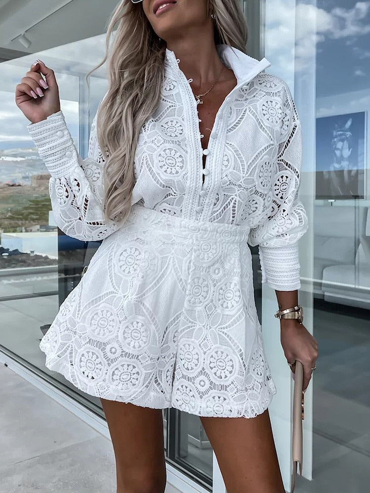 Dam Sommarset Chic Avslappnad Luftig Design 1