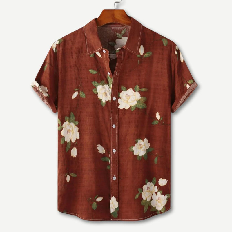 Dam T-shirt Blommig Avslappnad Stil 3