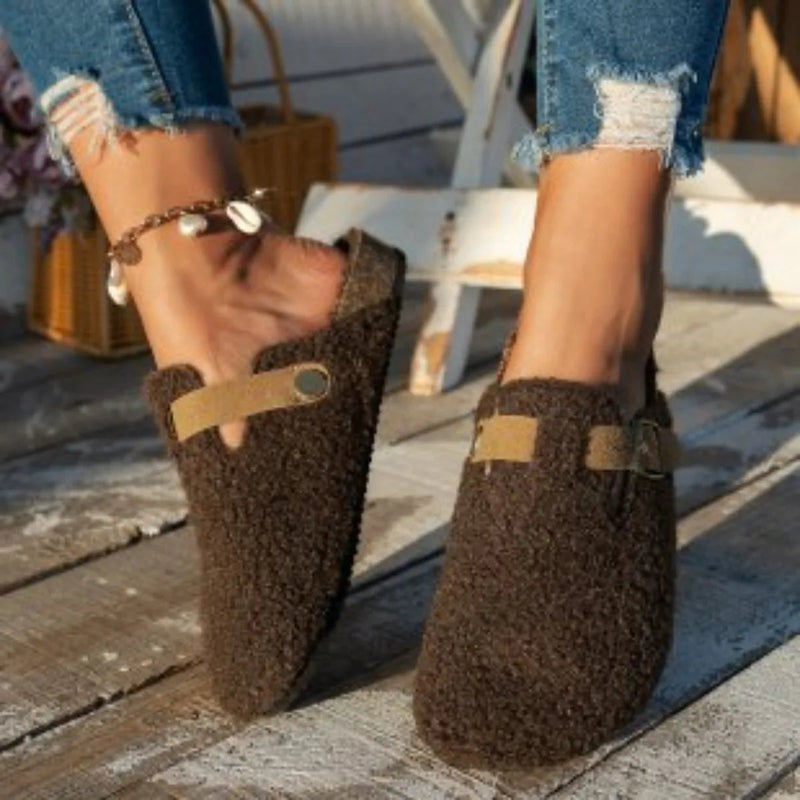Dam Tofflor Slip-On med Spänne och Mjuk Komfort för Inomhus och Utomhus 3