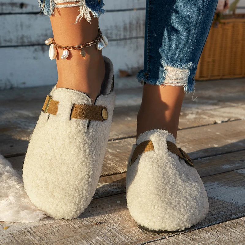 Dam Tofflor Slip-On med Spänne och Mjuk Komfort för Inomhus och Utomhus 5