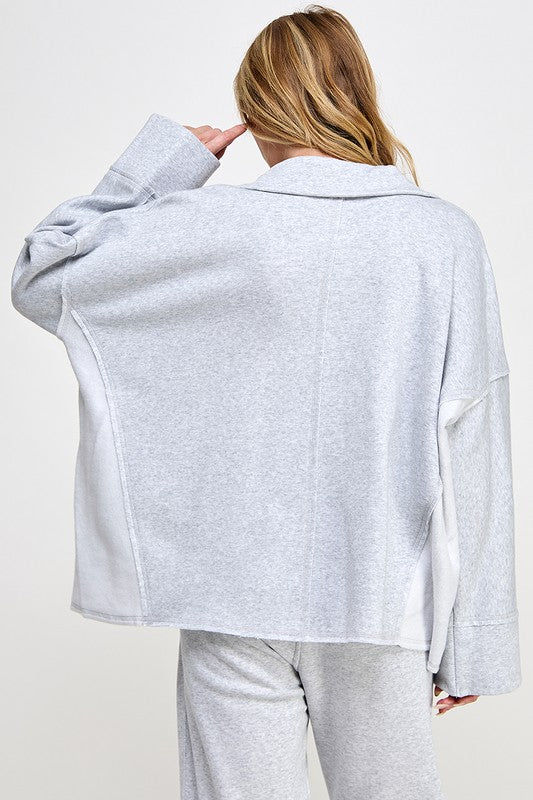 Dam V-Neck Dolman Sleeve Pullover 2
