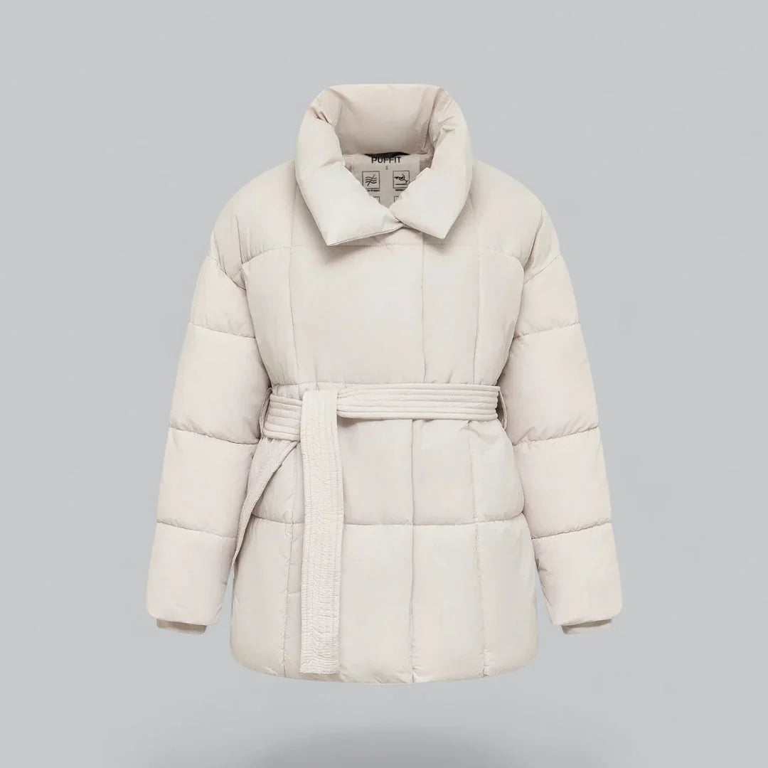 Dam Vinterjacka Med Bälte Chic 7