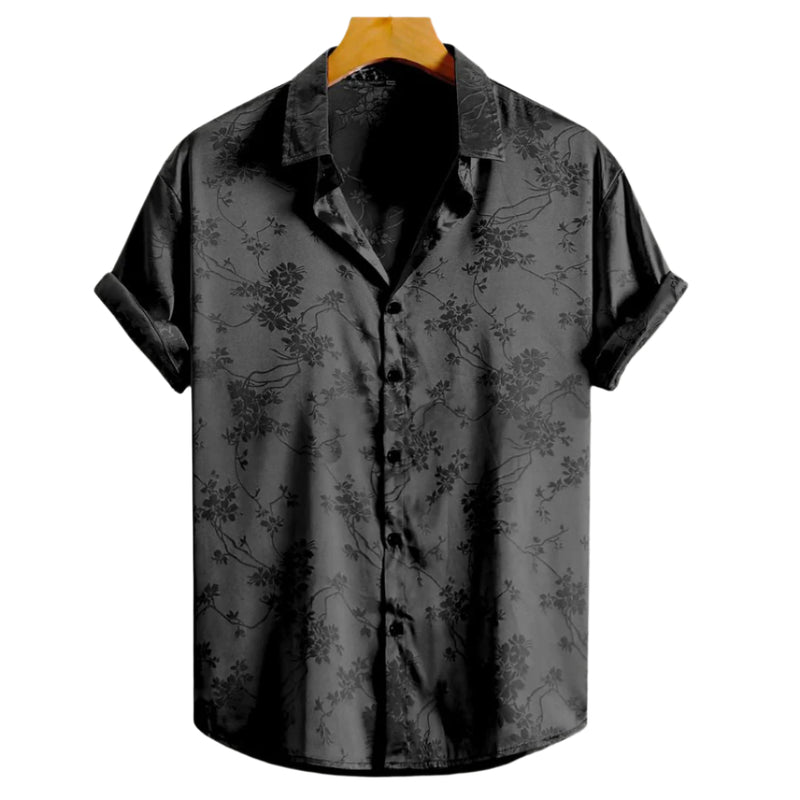 Damblus Topp med Broderad Blommönster 0