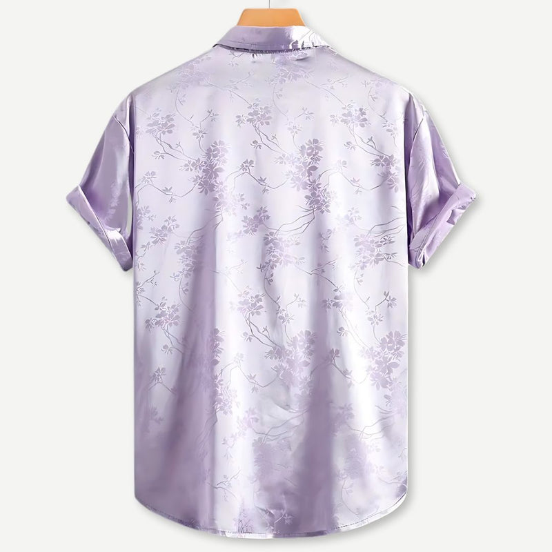 Damblus Topp med Broderad Blommönster 2