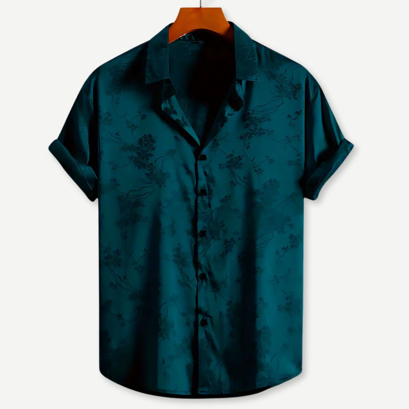 Damblus Topp med Broderad Blommönster 3