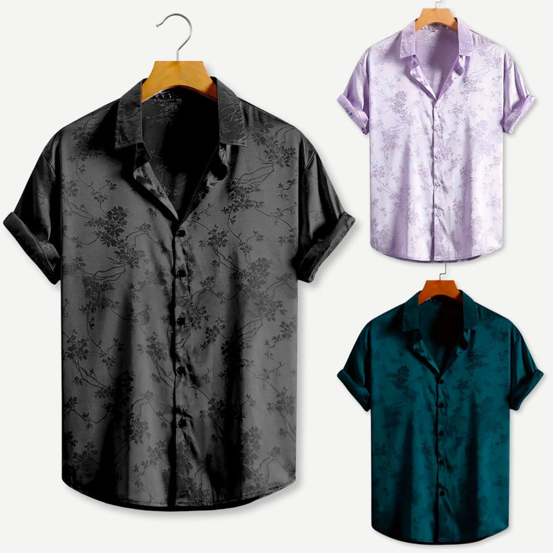 Damblus Topp med Broderad Blommönster 4