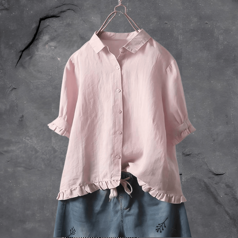 Damblus med Klassisk Design i Bomullsmix 2