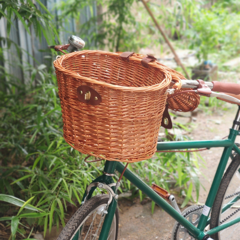 Damcykelkorg Vävd med Snabbfäste 2