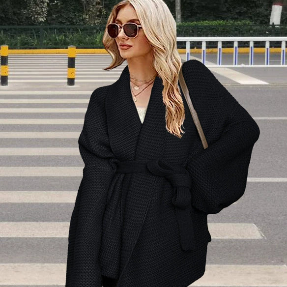 Damens Cardigan Chunky Knit Oversized 3