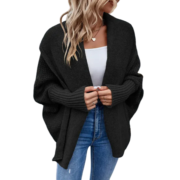 Damens Oversized Cardigan Stickad Design för Lager-på-Lager-Styling 0