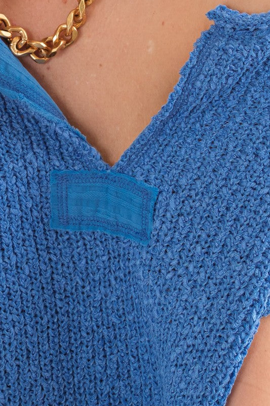 Damer Ärmlös Tröja Patch Design Mjuk Tyg 1