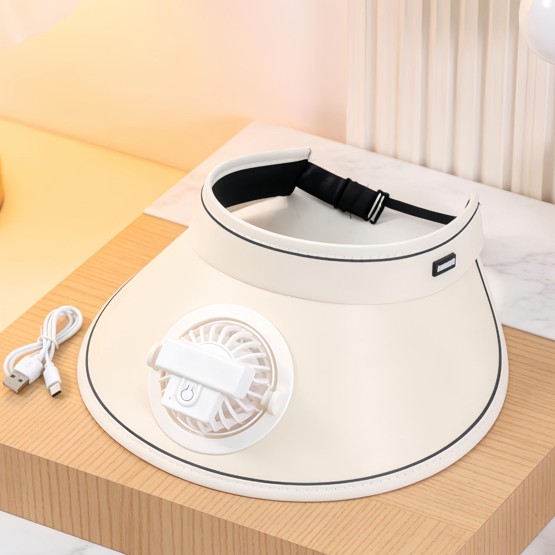 Damer Bärbar Kylkrage med Fläkt Modern Design 0