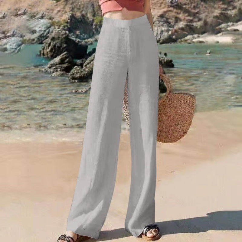 Damer Vida Byxor Hög Midja Lätt Polyester 5
