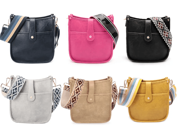 Damernas Crossbody Väska med Gitarrrem Vegansk Läder 1