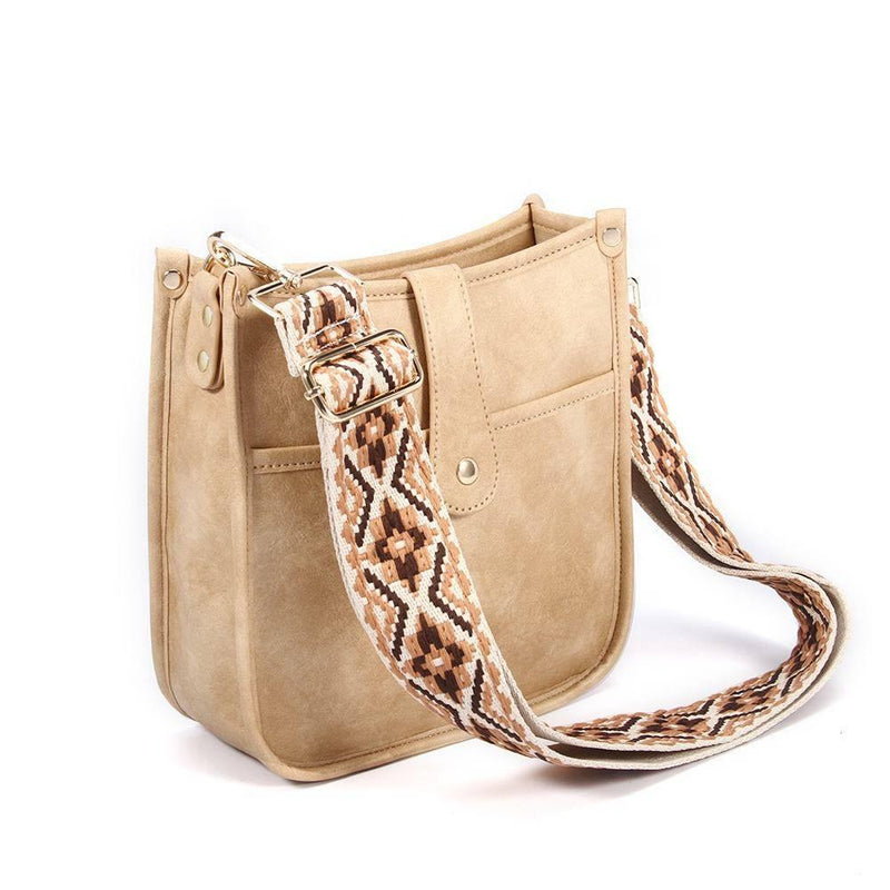 Damernas Crossbody Väska med Gitarrrem Vegansk Läder 6