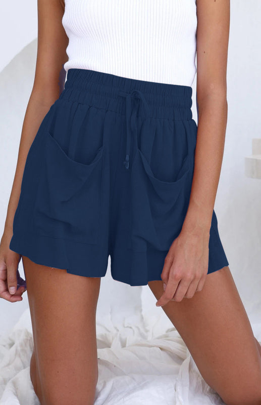 Damernas Höga Midja Vida Ben Shorts Bomull Linne 11