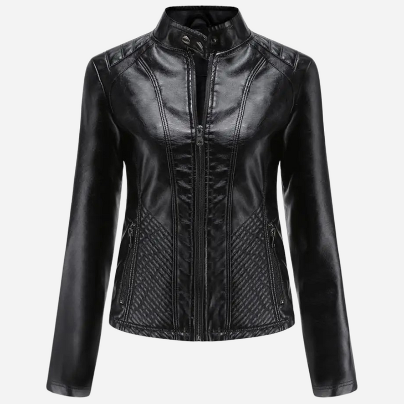Damernas Läderjacka Mystique med Smidig Design 2