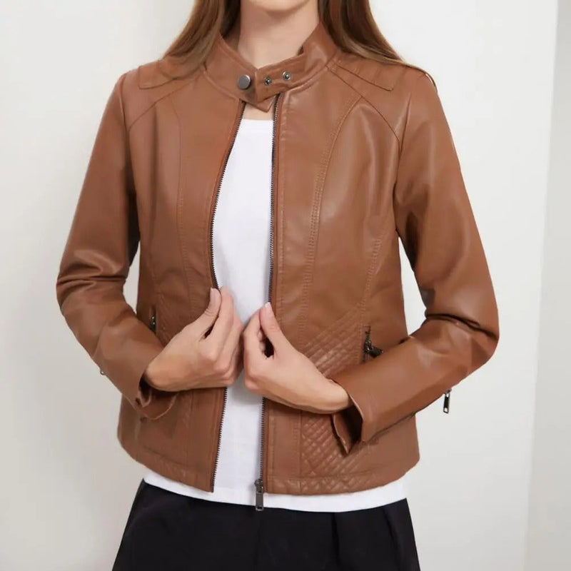 Damernas Läderjacka Mystique med Smidig Design 3