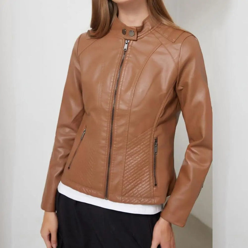 Damernas Läderjacka Mystique med Smidig Design 4
