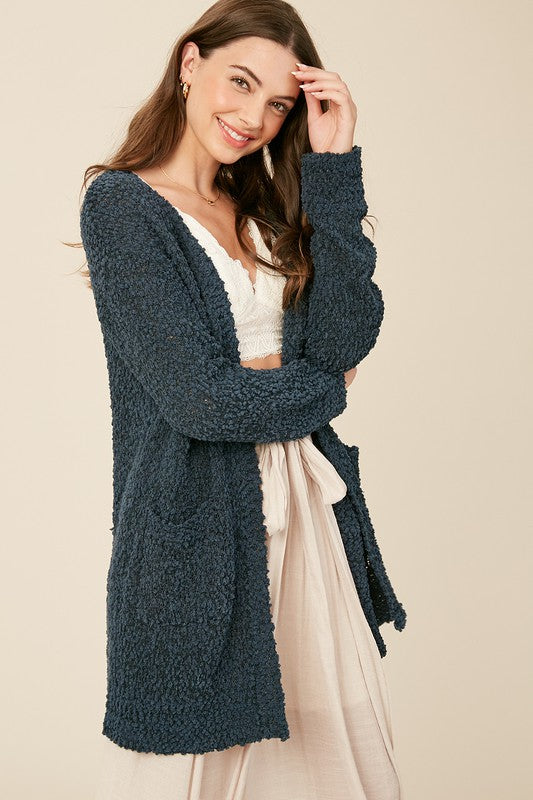 Damernas Öppen Cardigan Chunky Mjuk Akrylblandning 1