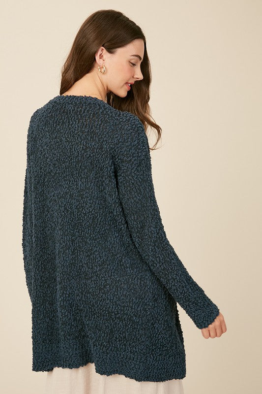 Damernas Öppen Cardigan Chunky Mjuk Akrylblandning 2