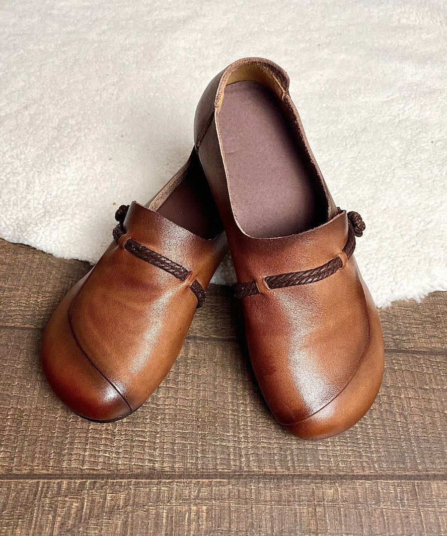 Damernas Retro Platta Skor med Korsremmar 1